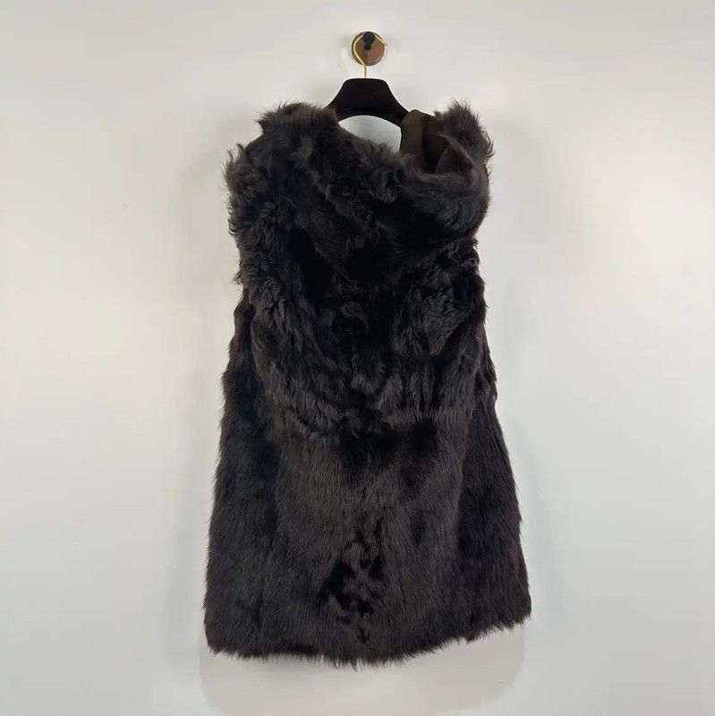 Louis Vuitton Louis Vuitton Brown Shearling Women's Jacket 0089 Size L / US 10 / IT 46 - 4 Thumbnail