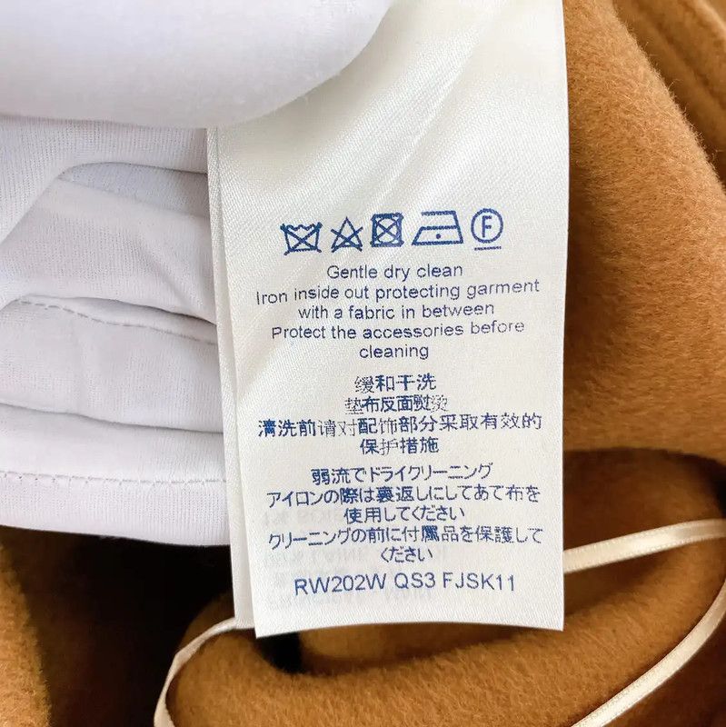 Louis Vuitton Louis Vuitton Brown Wool Logo A-Line Skirt 0089 Size 26" / US 2 / IT 38 - 7 Thumbnail