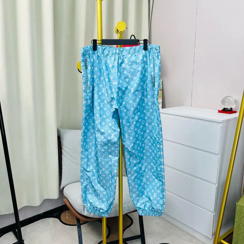 Louis Vuitton Louis Vuitton Blue XL Polyester Casual Pants 0089 Size 40" / US 18 - 2 Thumbnail
