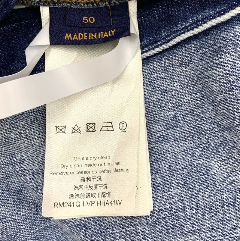 Louis Vuitton Louis Vuitton Blue Cotton Women's Jacket 0089 Size L / US 10 / IT 46 - 8 Thumbnail