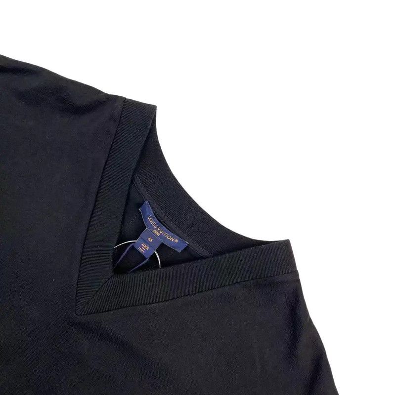Louis Vuitton Louis Vuitton Black Cotton Dress for Women 0089 Size M / US 6-8 / IT 42-44 - 3 Thumbnail