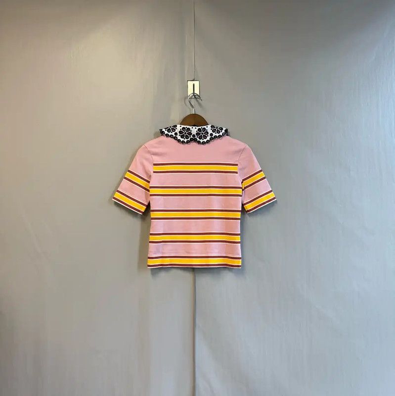 Louis Vuitton Louis Vuitton Pink Short Sleeve Cotton T-Shirt 0089 Size S / US 4 / IT 40 - 2 Thumbnail