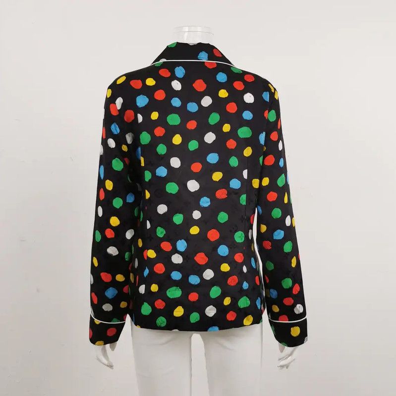 Louis Vuitton Louis Vuitton Multicolor Silk Women's Shirt 0089 Size M / US 6-8 / IT 42-44 - 2 Thumbnail
