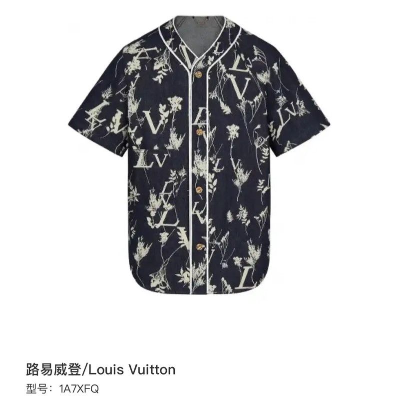 Louis Vuitton Louis Vuitton Blue Denim Short Sleeve Shirt 0089 Size S / US 4 / IT 40 - 6 Thumbnail