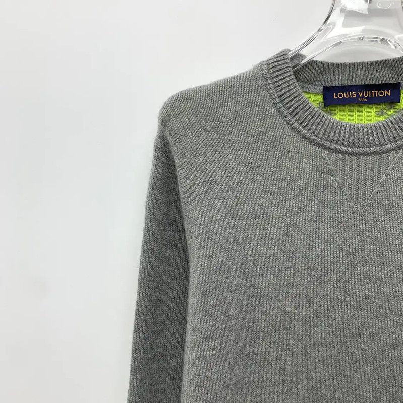 Louis Vuitton Louis Vuitton Gray Cashmere Knit Sweater 0089 Size S / US 4 / IT 40 - 3 Thumbnail