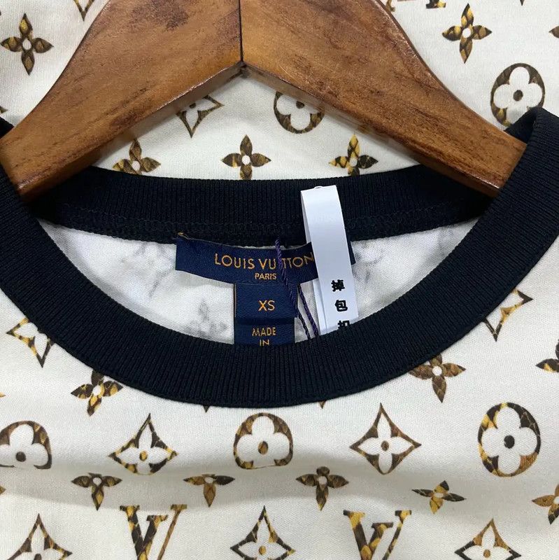 Louis Vuitton Louis Vuitton White Monogram Shirt Dress XS 0089 Size XS / US 0-2 / IT 36-38 - 3 Thumbnail