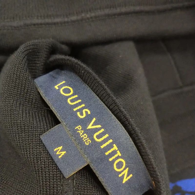 Louis Vuitton Louis Vuitton Blue Wool Logo Casual Pants 0089 Size 23" - 8 Thumbnail