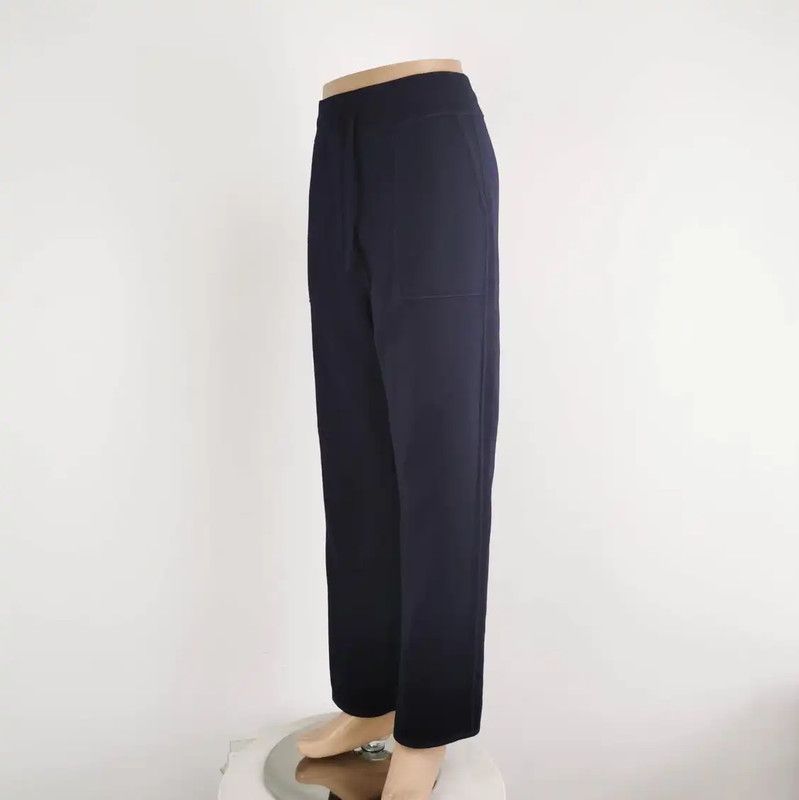 Louis Vuitton Louis Vuitton Blue Wool Logo Casual Pants 0089 Size 23" - 4 Thumbnail