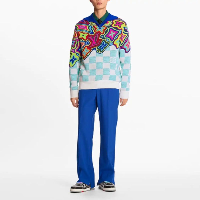 Louis Vuitton Louis Vuitton Colorful Knit Sweater for Men 0089 Size XS / US 0-2 / IT 36-38 - 9 Thumbnail