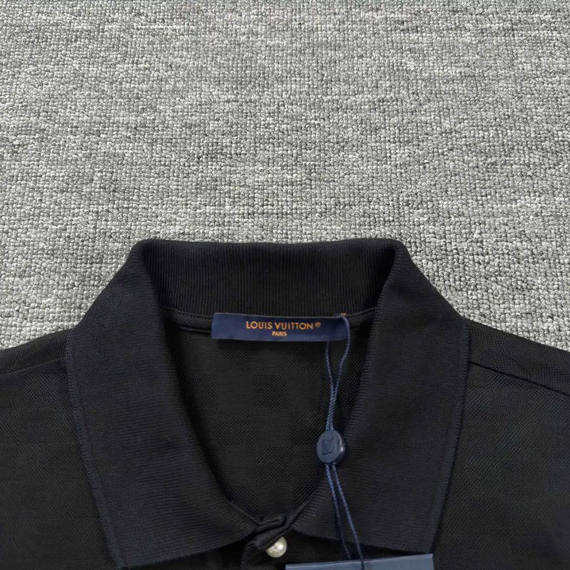 Louis Vuitton Louis Vuitton Black Cotton Men's Polo Shirt 0089 Size M / US 6-8 / IT 42-44 - 3 Thumbnail