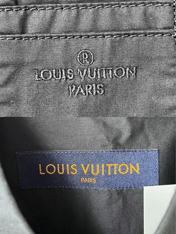 Louis Vuitton Louis Vuitton Black Cotton Casual Shirt 0089 Size XL / US 12-14 / IT 48-50 - 4 Thumbnail