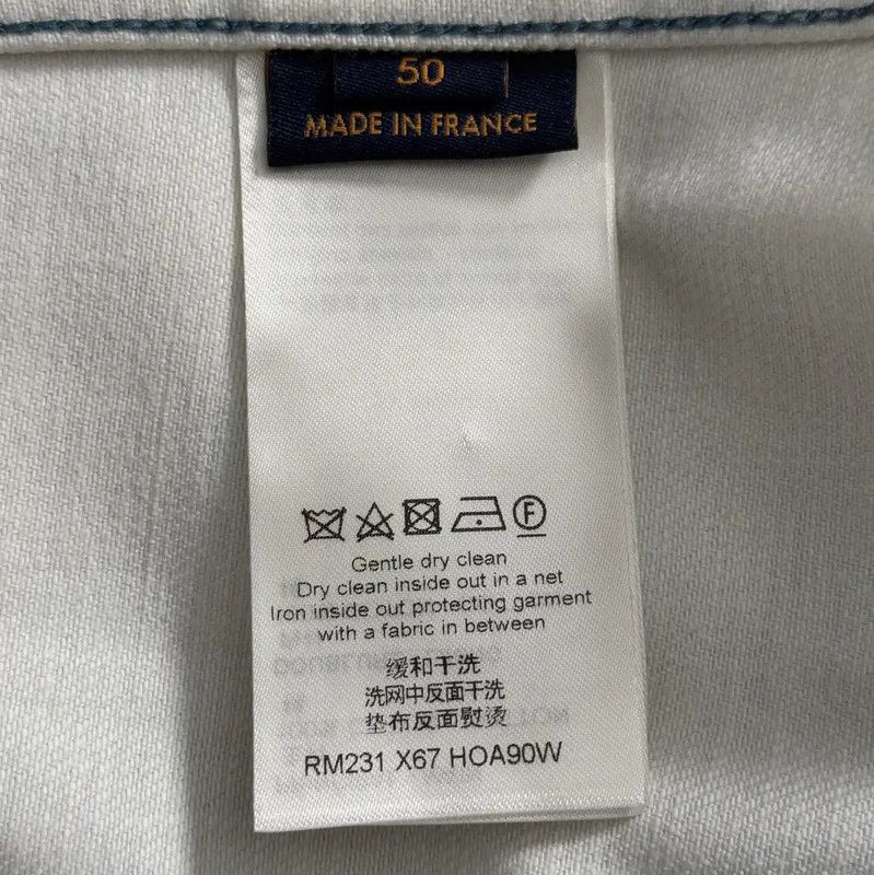 Louis Vuitton Louis Vuitton White Cotton Men’s Jacket 0089 Size L / US 10 / IT 46 - 4 Thumbnail