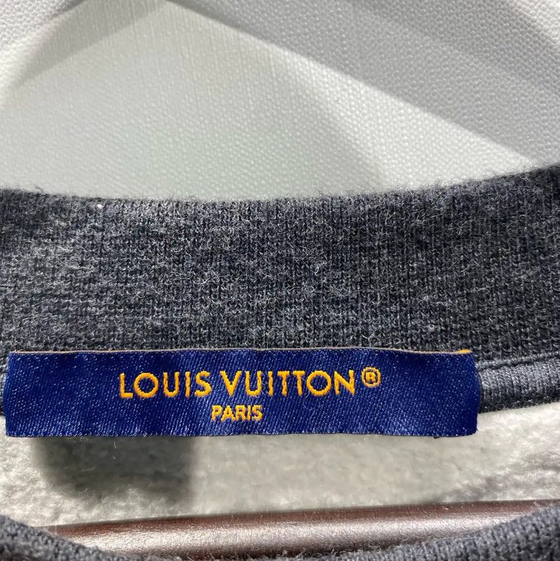 Louis Vuitton Louis Vuitton Gray Cotton Men's Sweatshirt 0089 Size XL / US 12-14 / IT 48-50 - 3 Thumbnail