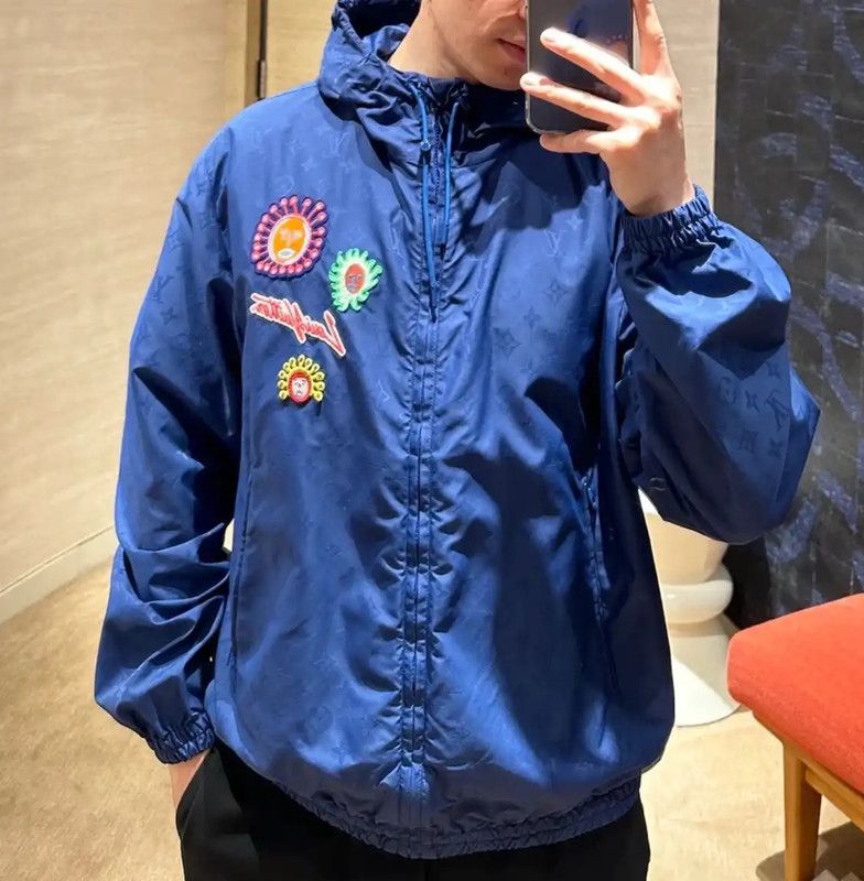 Louis Vuitton Louis Vuitton Blue Nylon Men's Jacket 0089 Size M / US 6-8 / IT 42-44 - 8 Thumbnail