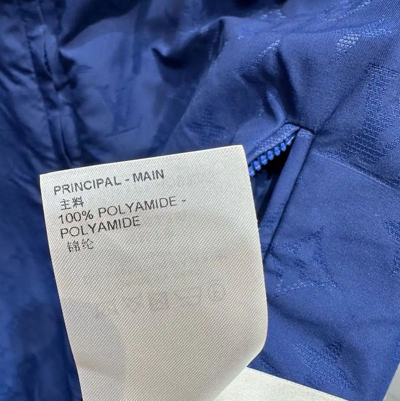 Louis Vuitton Louis Vuitton Blue Nylon Men's Jacket 0089 Size M / US 6-8 / IT 42-44 - 10 Thumbnail