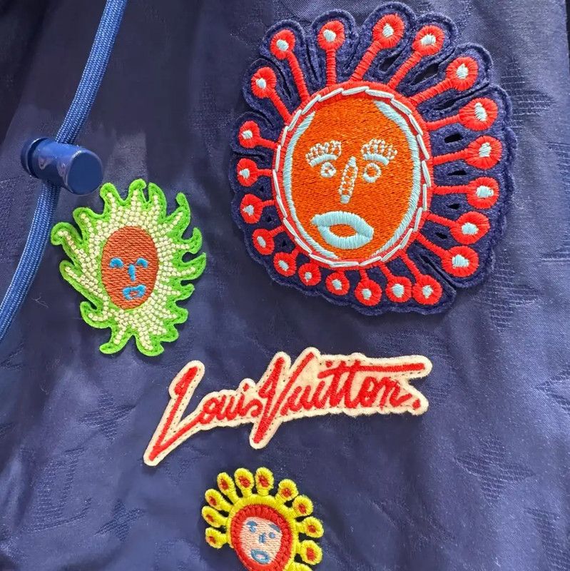 Louis Vuitton Louis Vuitton Blue Nylon Men's Jacket 0089 Size M / US 6-8 / IT 42-44 - 4 Thumbnail