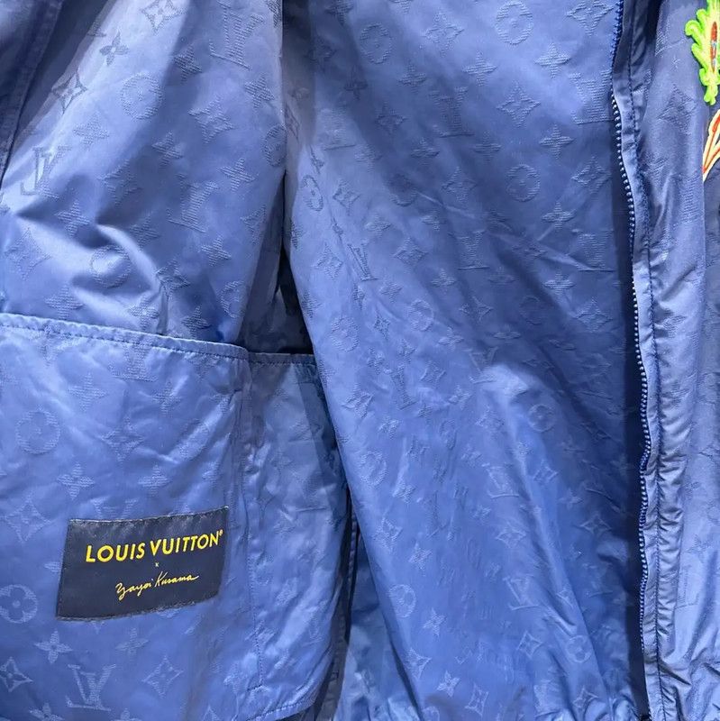 Louis Vuitton Louis Vuitton Blue Nylon Men's Jacket 0089 Size M / US 6-8 / IT 42-44 - 3 Thumbnail