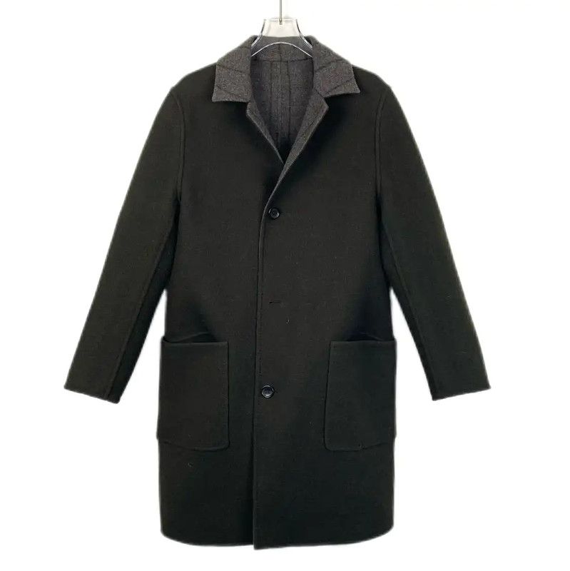 Louis Vuitton Louis Vuitton Men's Gray Wool Coat 0089 Size L / US 10 / IT 46 - 3 Thumbnail