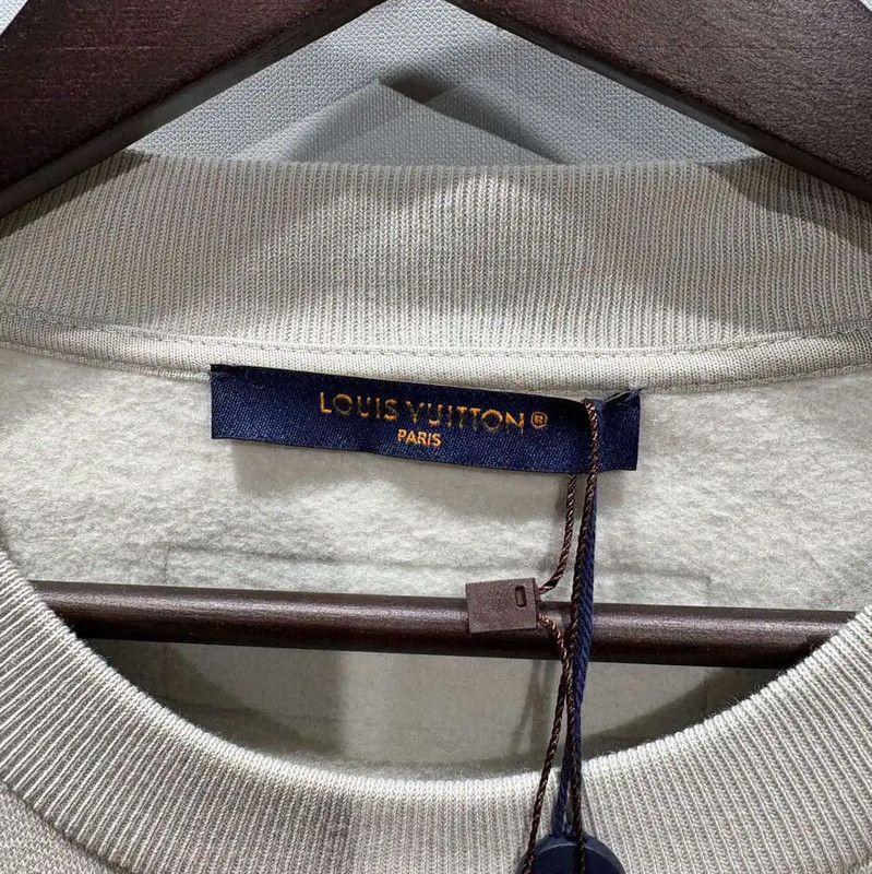 Louis Vuitton Louis Vuitton Green Cotton Men's Sweatshirt 0089 Size L / US 10 / IT 46 - 3 Thumbnail