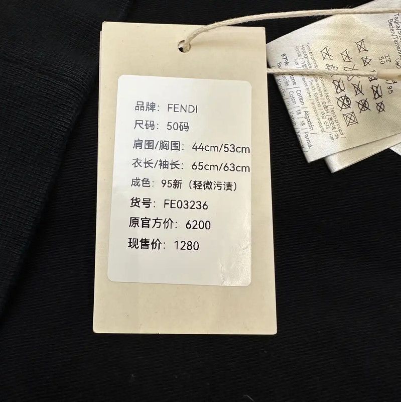 Fendi Fendi Black Cotton Monster Print Long Sleeve Sweatshirt 0089 Size US XL / EU 56 / 4 - 9 Thumbnail