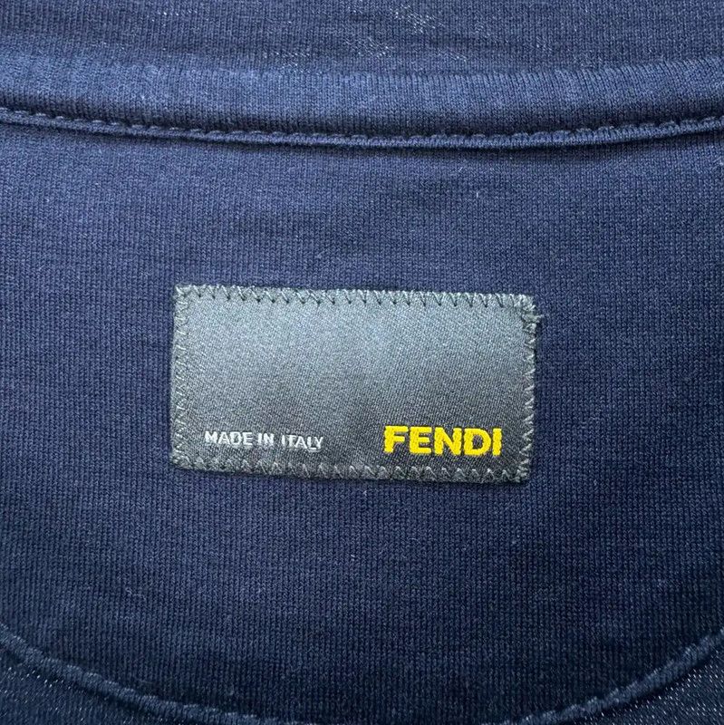 Fendi Fendi Summer Dark Blue Monster Print T-shirt 0089 Size US XXL / EU 58 / 5 - 5 Thumbnail