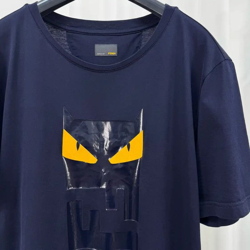 Fendi Fendi Summer Dark Blue Monster Print T-shirt 0089 Size US XXL / EU 58 / 5 - 3 Thumbnail