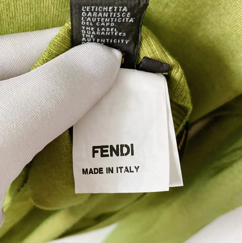 Fendi Fendi Green Wool Men's Knit Sweater 0089 Size US M / EU 48-50 / 2 - 7 Thumbnail