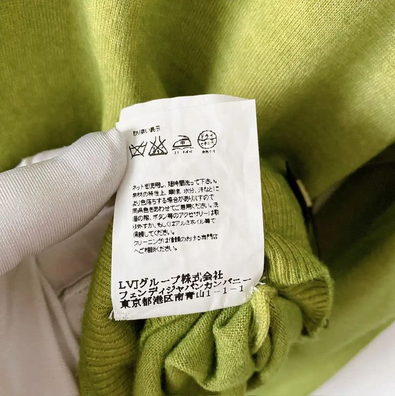Fendi Fendi Green Wool Men's Knit Sweater 0089 Size US M / EU 48-50 / 2 - 10 Thumbnail