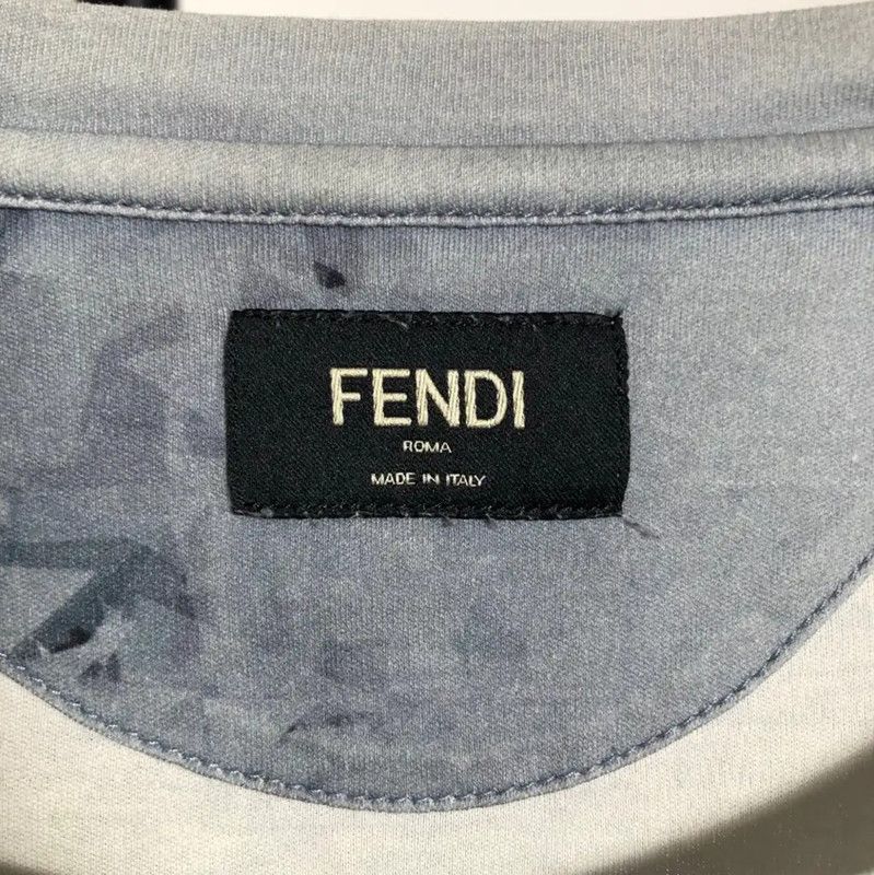 Fendi Fendi Color Block Cotton Long Sleeve T-Shirt 0089 Size US M / EU 48-50 / 2 - 4 Thumbnail