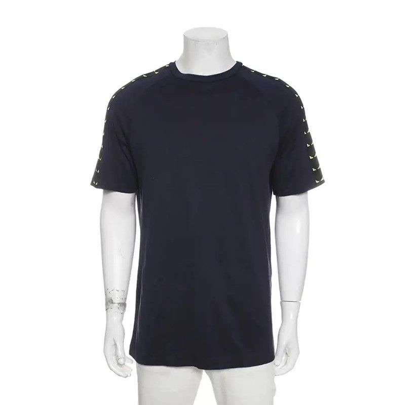 Fendi Fendi Summer Navy Cotton Men's T-shirt 0089 Size US L / EU 52-54 / 3 - 6 Thumbnail