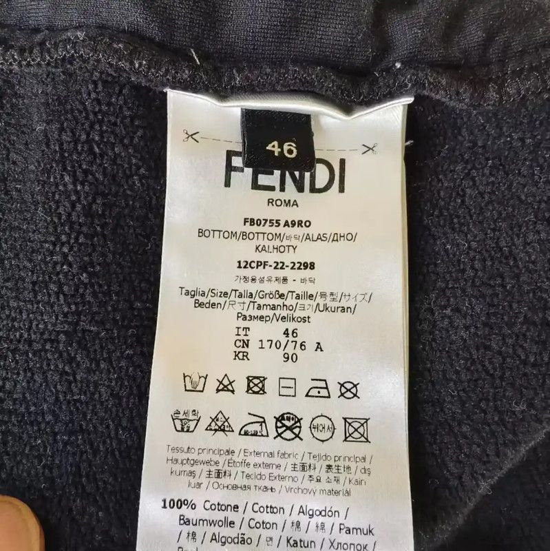Fendi FENDI Black Casual Pants for Men XS Size 0089 Size US 26 / EU 42 - 4 Thumbnail