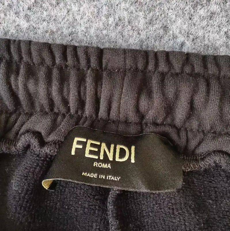 Fendi FENDI Black Casual Pants for Men XS Size 0089 Size US 26 / EU 42 - 3 Thumbnail