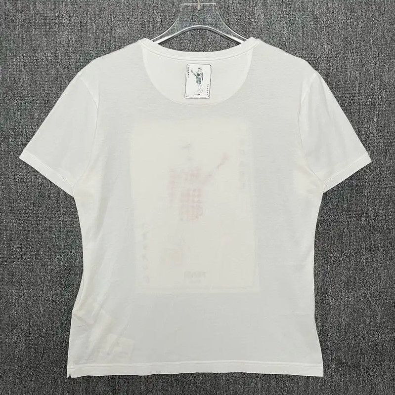 Fendi Fendi Long Sleeve White Cotton Men's T-Shirt 0089 Size US L / EU 52-54 / 3 - 2 Thumbnail