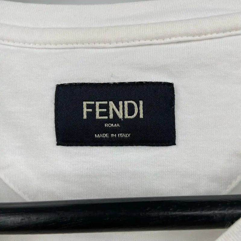 Fendi Fendi Summer White Cotton Short Sleeve T-Shirt 0089 Size US S / EU 44-46 / 1 - 3 Thumbnail