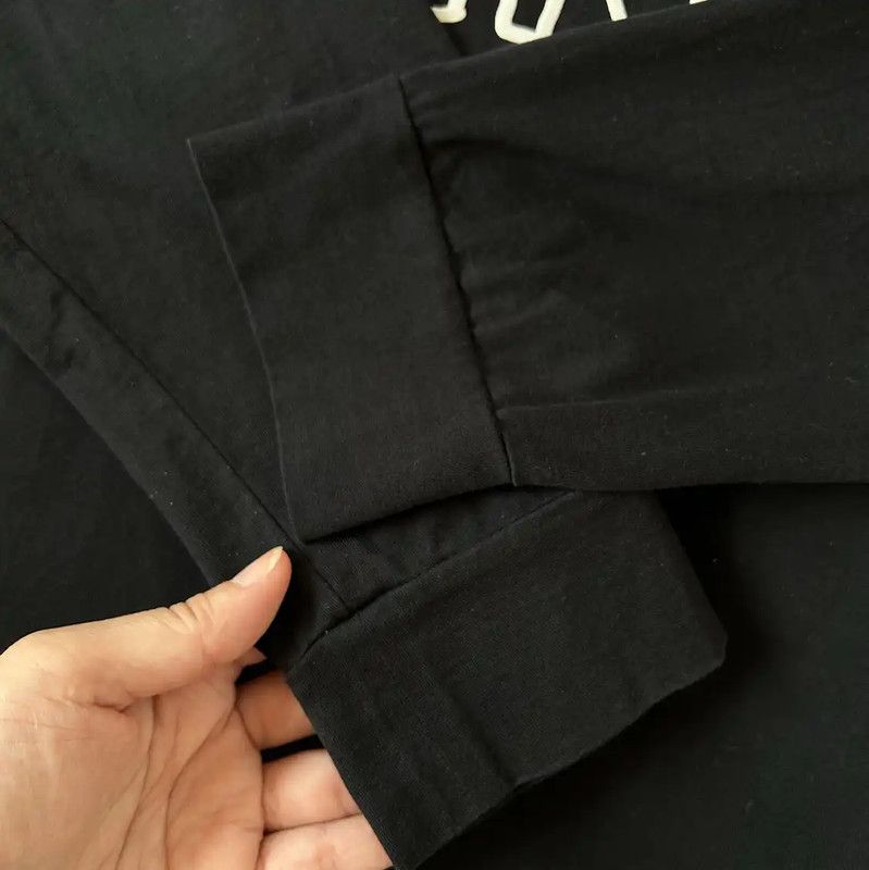 Fendi Fendi Black Cotton Logo Long Sleeve T-Shirt 0089 Size US S / EU 44-46 / 1 - 6 Thumbnail