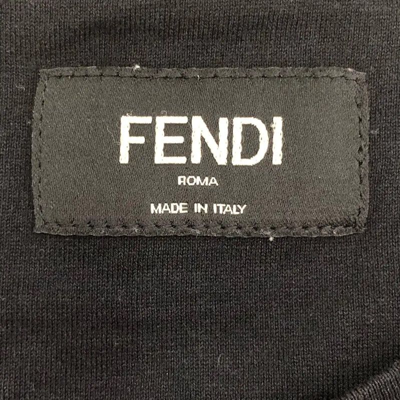 Fendi Fendi Black Cotton Graphic T-Shirt for Men 0089 Size US XS / EU 42 / 0 - 5 Thumbnail