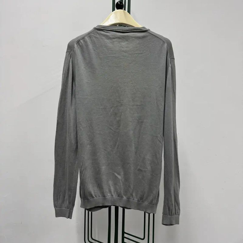 Fendi Fendi Men's Gray Cotton Long Sleeve Knit Sweatshirt 0089 Size US M / EU 48-50 / 2 - 2 Thumbnail