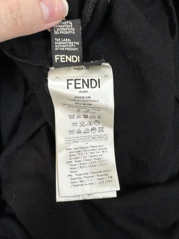 Fendi Fendi Black Long Sleeve Knit Sweater for Men 0089 Size US XL / EU 56 / 4 - 5 Thumbnail