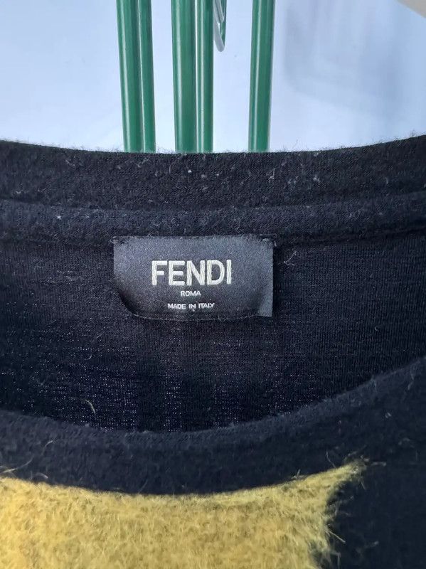 Fendi Fendi Black Long Sleeve Knit Sweater for Men 0089 Size US XL / EU 56 / 4 - 2 Thumbnail