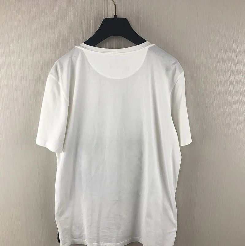 Fendi Fendi White Cotton Men's T-Shirt with Unique Design 0089 Size US M / EU 48-50 / 2 - 2 Thumbnail