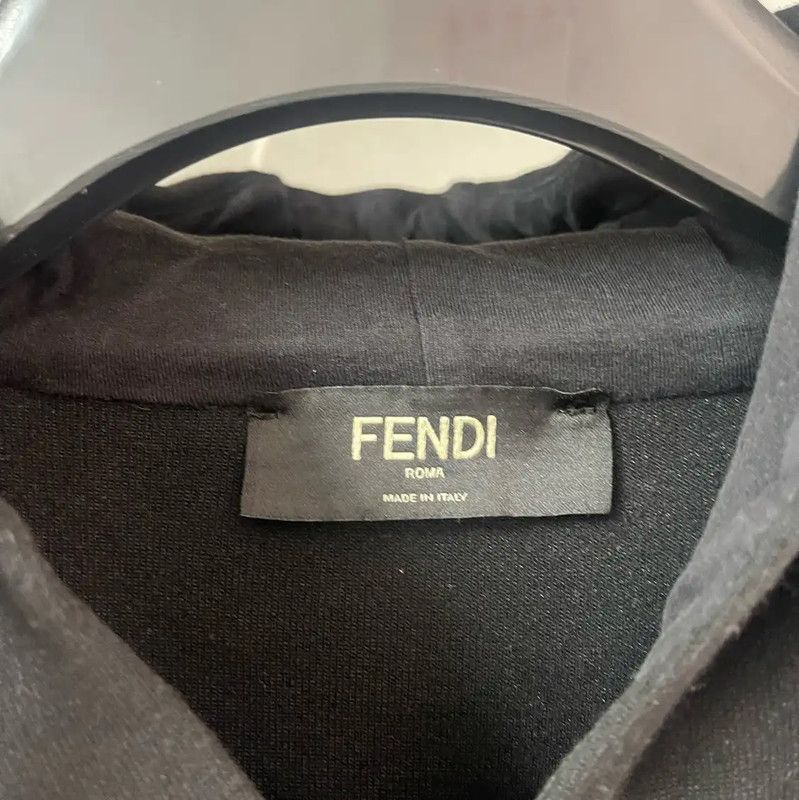 Fendi Fendi Black Men's Hooded Jacket 0089 Size US L / EU 52-54 / 3 - 3 Thumbnail