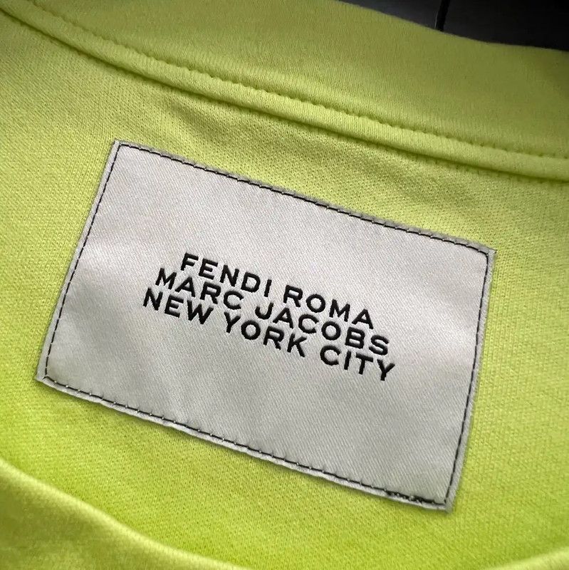 Fendi Fendi Summer Yellow Short Sleeve T-Shirt 0089 Size US M / EU 48-50 / 2 - 2 Thumbnail