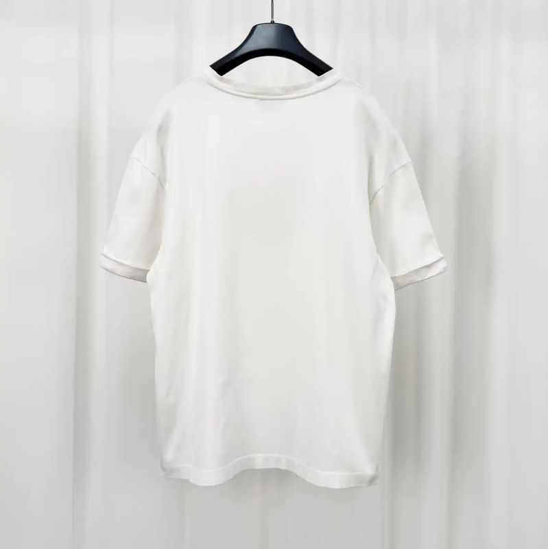 Fendi Fendi Summer White Cotton Logo T-Shirt 0089 Size US S / EU 44-46 / 1 - 2 Thumbnail