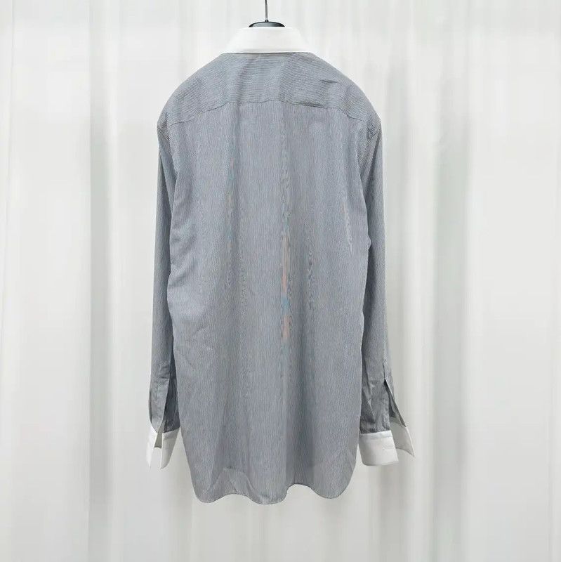 Fendi Fendi Striped Long Sleeve Cotton Shirt 0089 Size US L / EU 52-54 / 3 - 2 Thumbnail