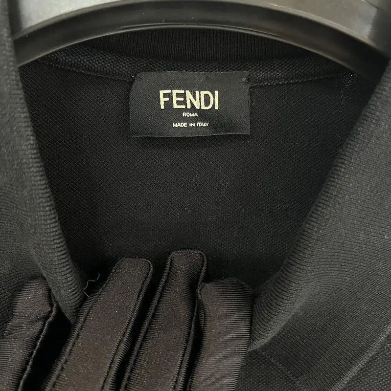 Fendi Fendi Black Cotton Men's T-Shirt 0089 Size US L / EU 52-54 / 3 - 4 Thumbnail