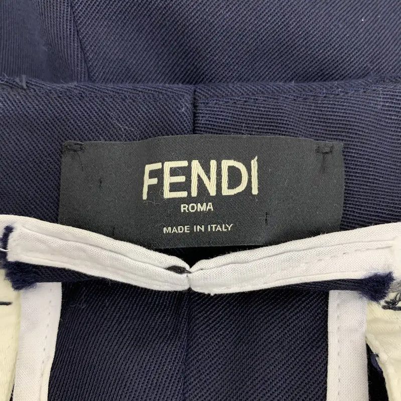 Fendi Fendi Men's Casual Pants in Deep Navy Wool 0089 Size US 28 / EU 44 - 6 Thumbnail