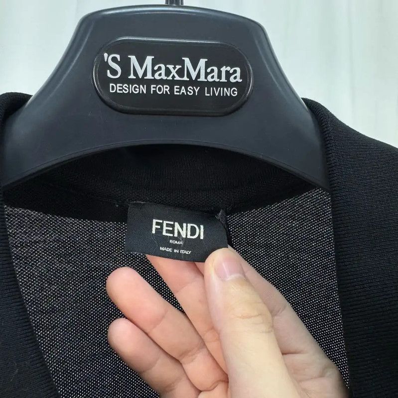 Fendi Fendi Black Cotton Short Sleeve Polo Shirt 0089 Size US S / EU 44-46 / 1 - 5 Thumbnail