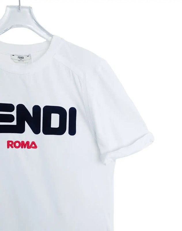 Fendi Fendi White Cotton Men's T-Shirt 0089 Size US S / EU 44-46 / 1 - 4 Thumbnail