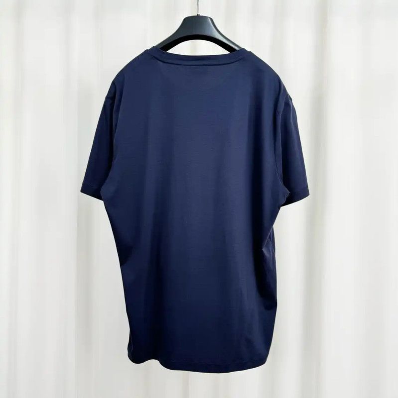 Fendi Fendi Short Sleeve Cotton T-Shirt in Navy 0089 Size US L / EU 52-54 / 3 - 2 Thumbnail
