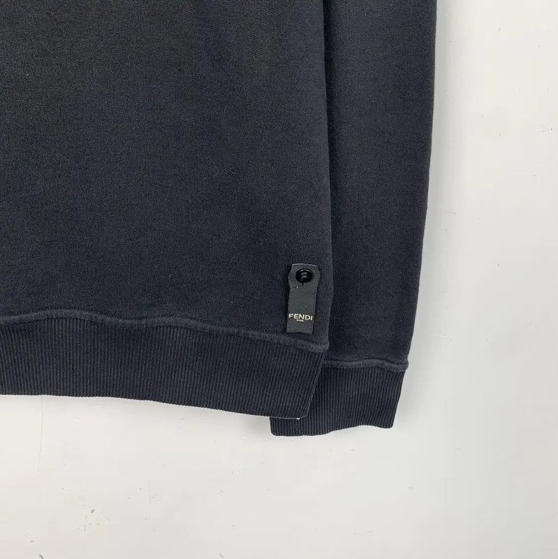 Fendi Fendi Men's Black Cotton Sweatshirt L Size 0089 Size US L / EU 52-54 / 3 - 4 Thumbnail
